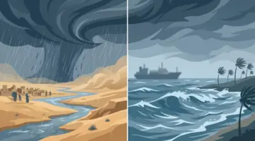 الأرصاد تتوقع أمطاراً غزيرة وسيولاً على 10 مناطق ورياحاً شديدة بالخليج والبحر الأحمر